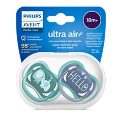 Chupetes Air Nocturno x2 18 Meses+ Avent