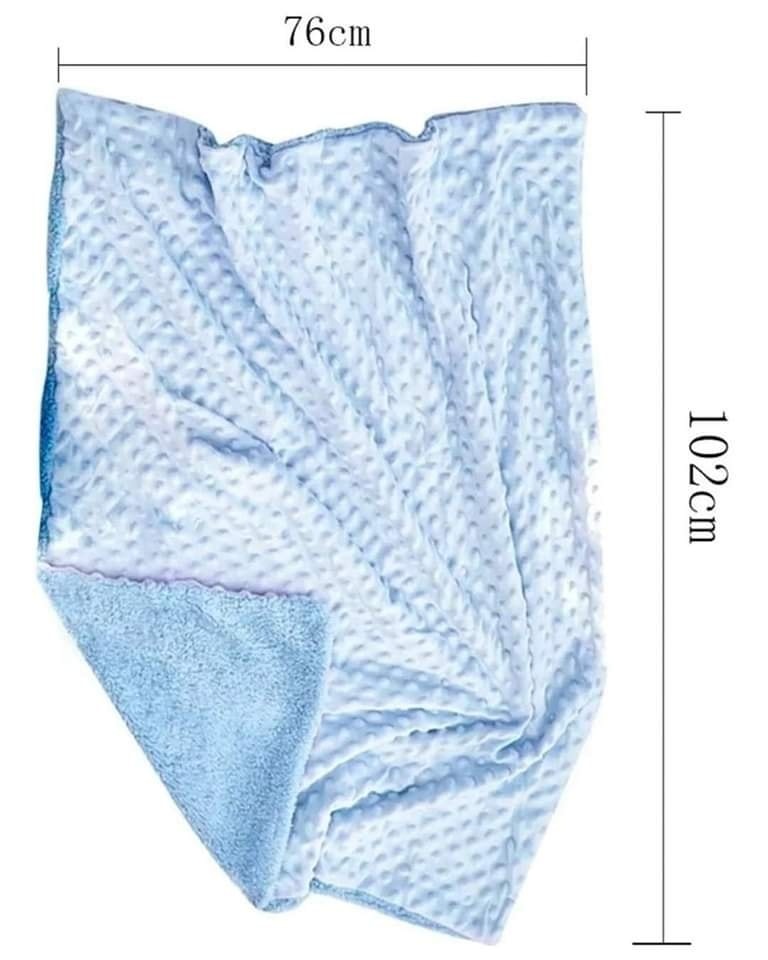 Manta Frazada Texturizada Suave Para Bebe