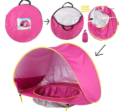 Carpa de Piscina Plegable con Protección UV