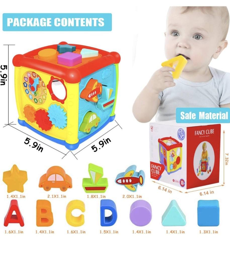 Juguete Cubo de Estimulación 6 en 1 Bebé