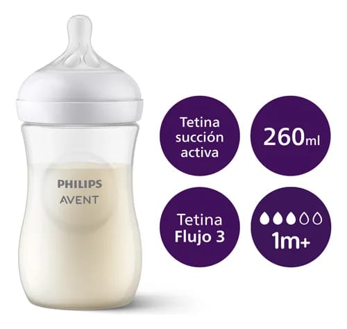Mamadera plástico Natural Response 260 ml Avent