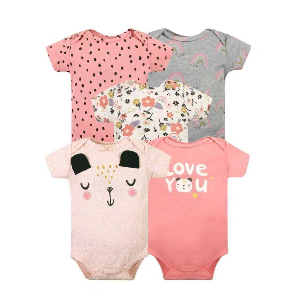 Set 5 Bodys M/C Beba Panda