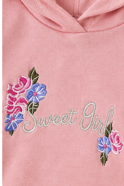 Conjunto Buzo Sweet Girl para Bebé Niña – Polerón con Capucha y Leggings
