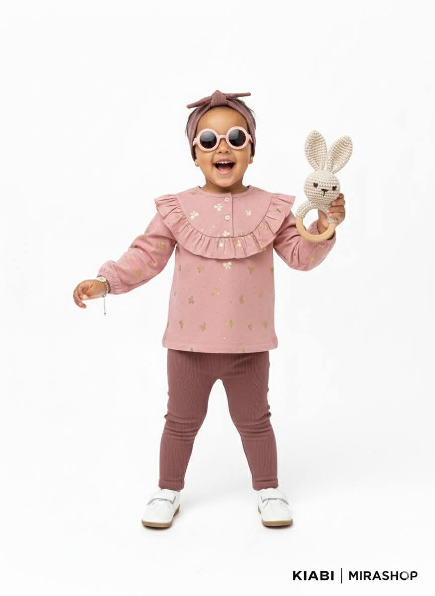 Conjunto Beba Flores con Cintillo