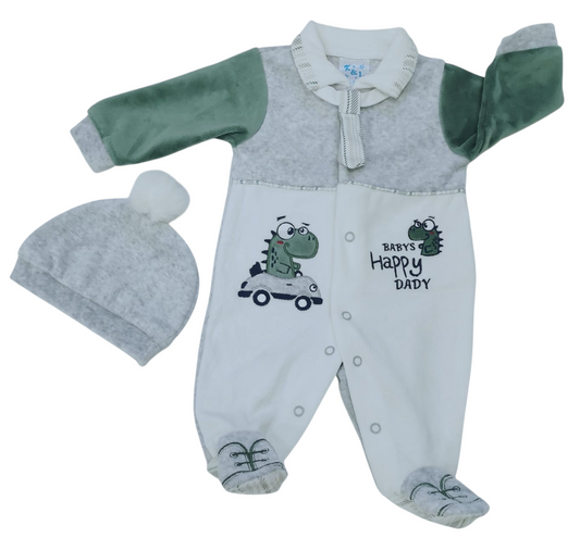 Osito Plush Bebé Dinosaurio con Gorro