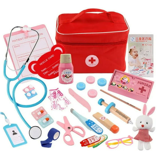 Maleta de Juegos Set Doctor con Accesorios Juguete Madera