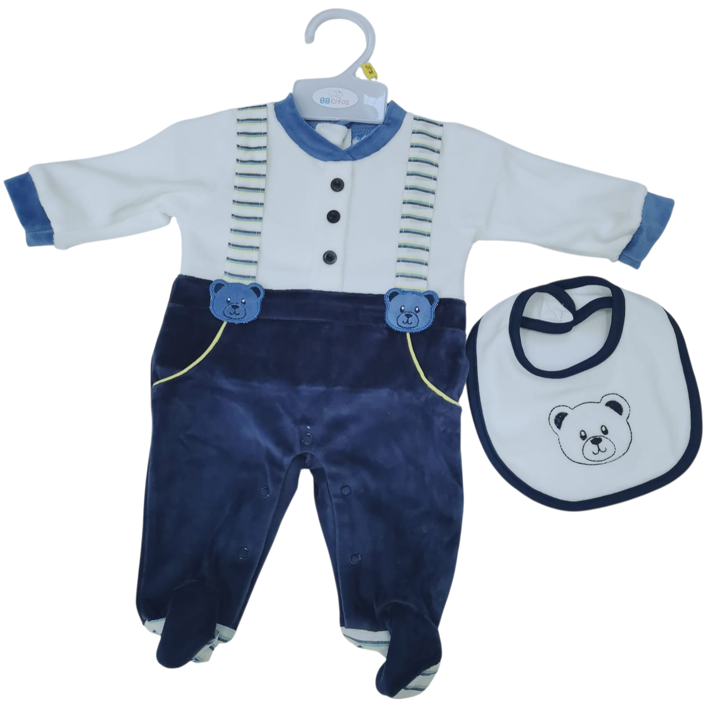 Osito Plush Bebé con Babero