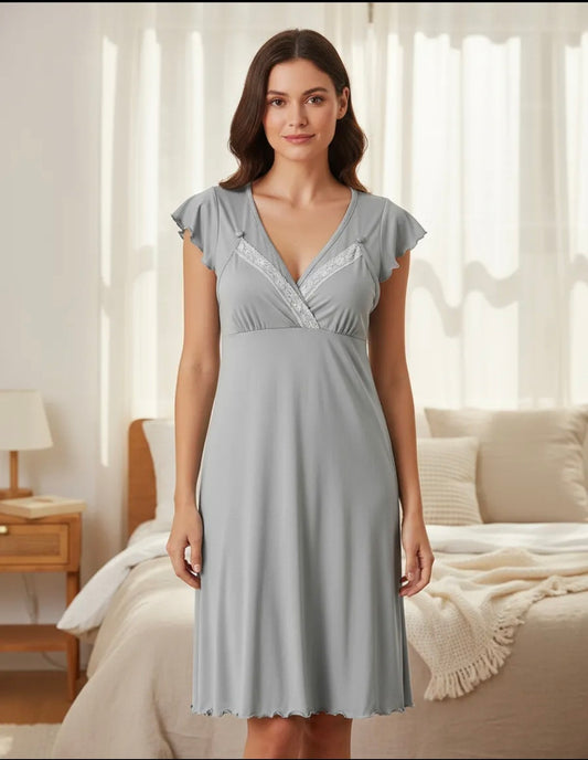 Camisola Maternal Con Encaje
