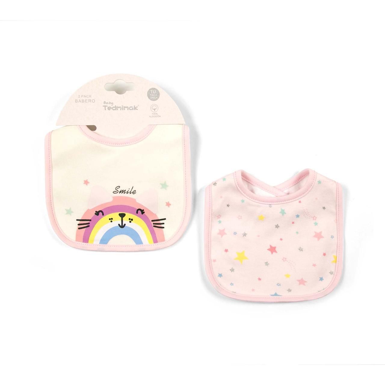 Set 2 baberos Triple Capa niña Tedmimak