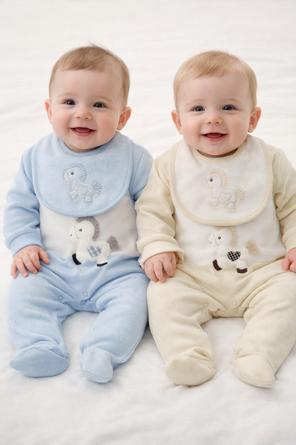 Osito Plush Bebé Caballo con Babero