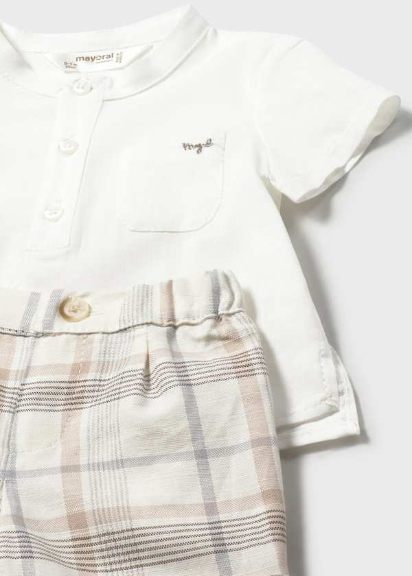 Conjunto short y camisa bebé| Algodón Orgánico Mayoral
