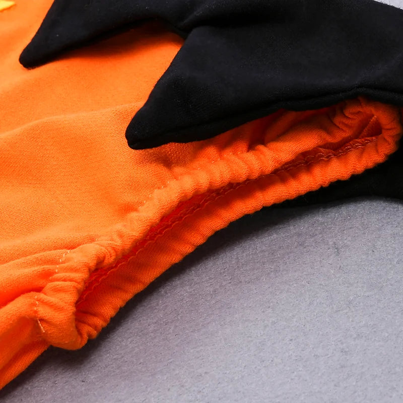 Disfraz de Calabaza Halloween Bebé | Set 3 Piezas con Sombrero