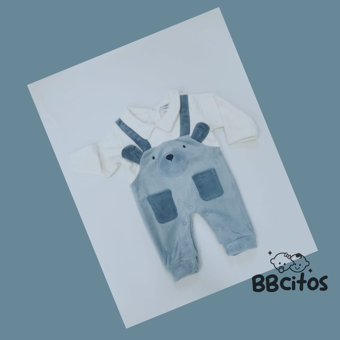 Osito Jardinera Oso 🐻 Plush Efecto Cotelé