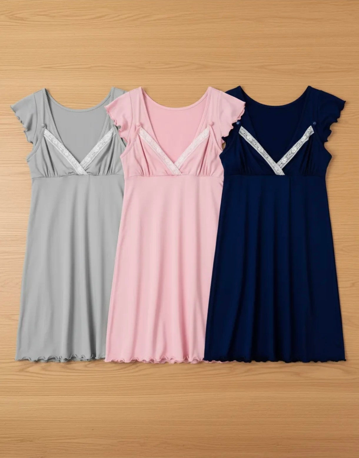 Camisola Maternal Con Encaje