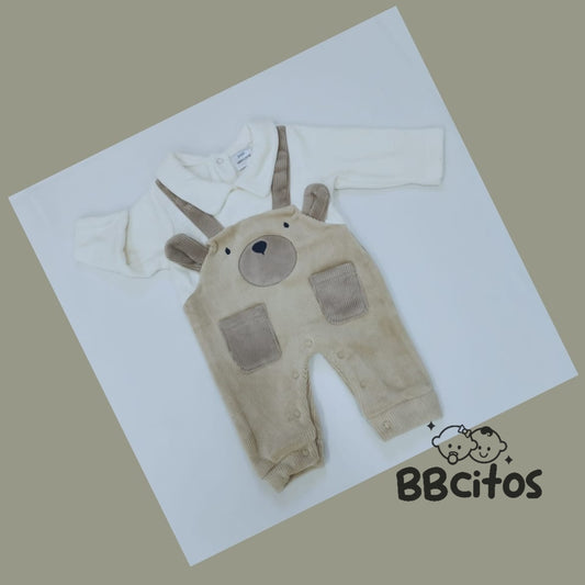 Osito Jardinera Oso 🐻 Plush Efecto Cotelé