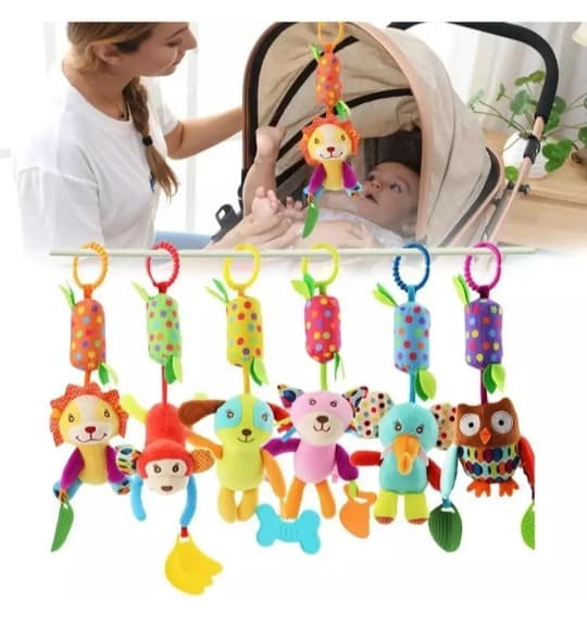 Colgante Sonajero De Estimulación Para Bebe Con Argolla Colgante