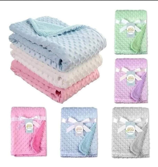 Manta Frazada Texturizada Suave Para Bebe