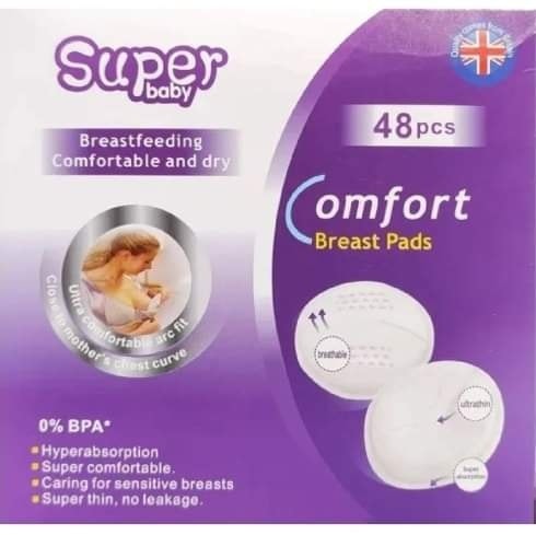 Protectores Mamarios Lactancia Absorbentes De Leche 48 unidades