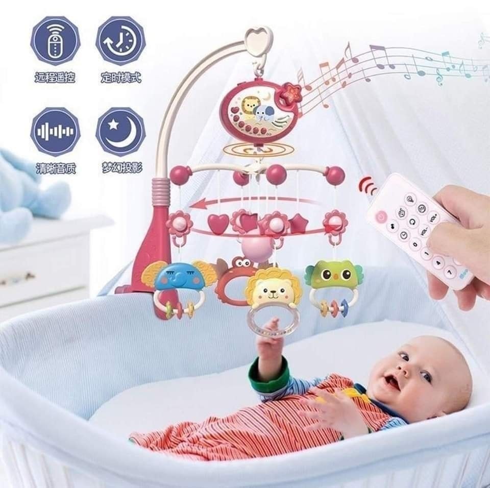 Móvil Cuna Con Espantacuco y Control