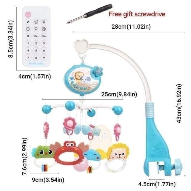 Móvil Cuna Con Espantacuco y Control