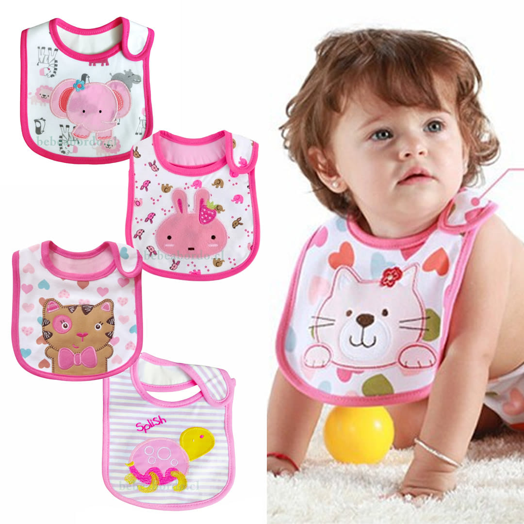 Baberos Impermeable Triple Capa Bebé