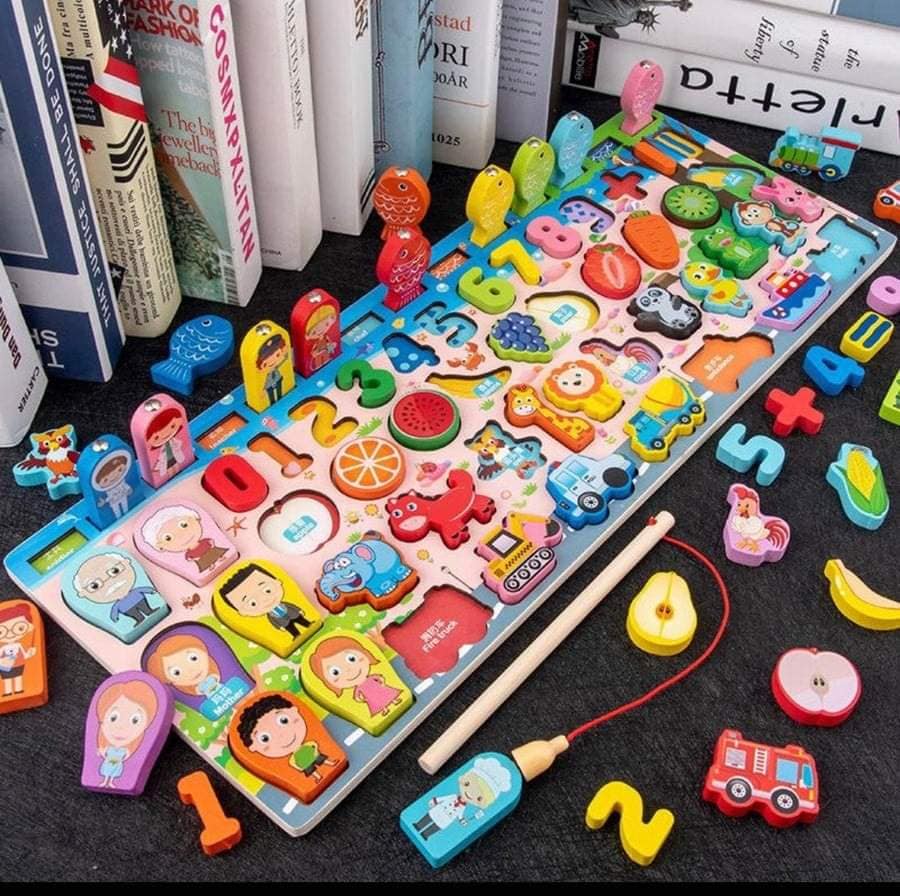 Juguete Rompecabezas Tabla Didáctica Montessori