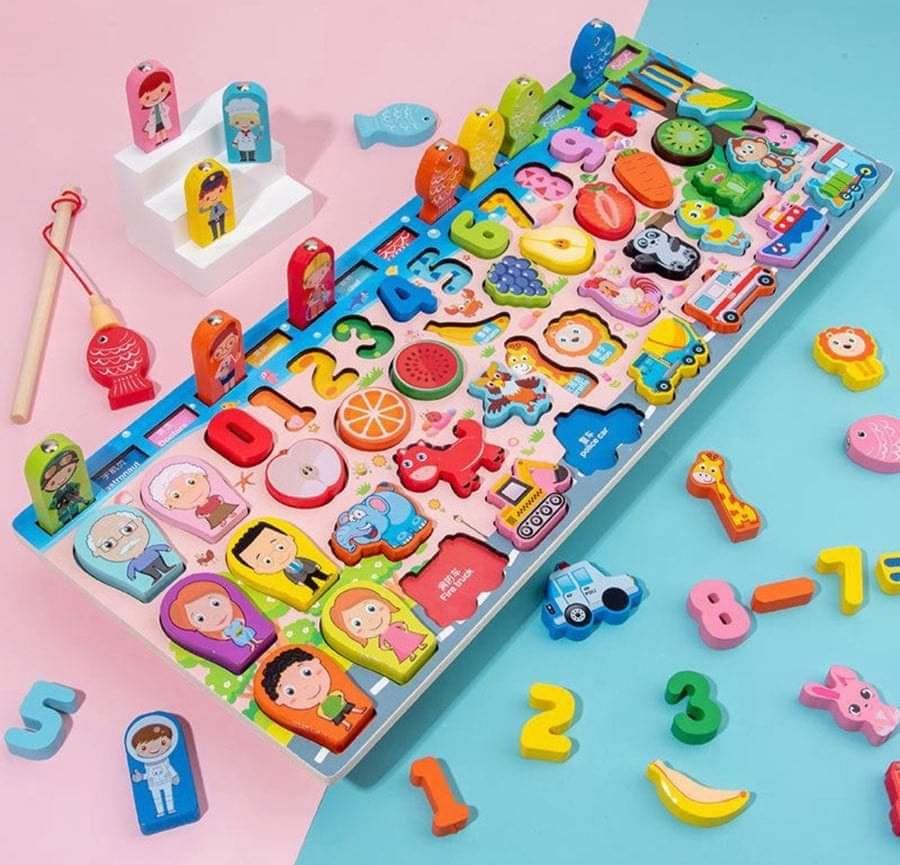 Juguete Rompecabezas Tabla Didáctica Montessori