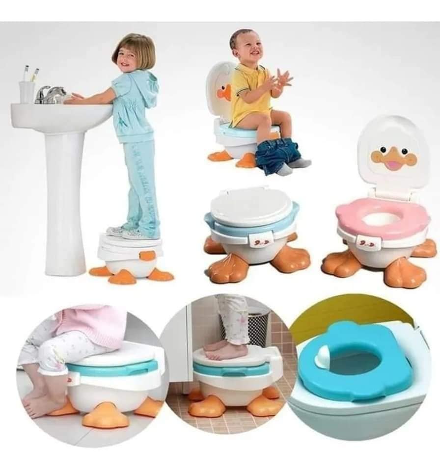 Pelela Wc Baño Urinario Pato Patito 3 En 1 Niños
