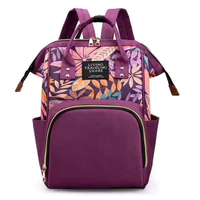 Mochila Maternal Floreada