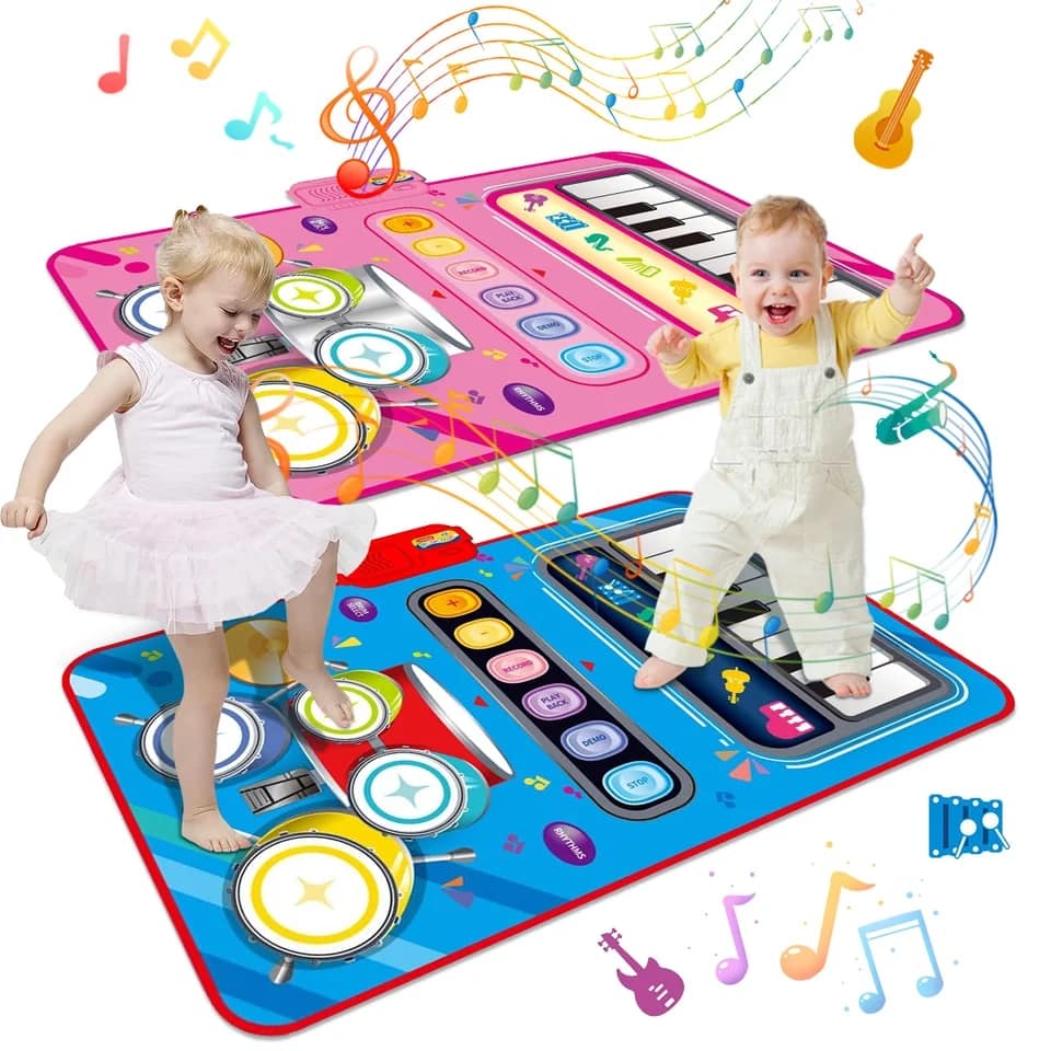 Alfombra Interactiva 2 en 1 Piano y Batería