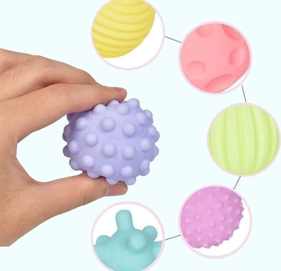 Juego Set Pelotas Sensoriales Con Sonidos