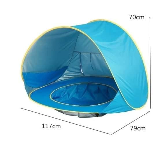 Carpa de Piscina Plegable con Protección UV