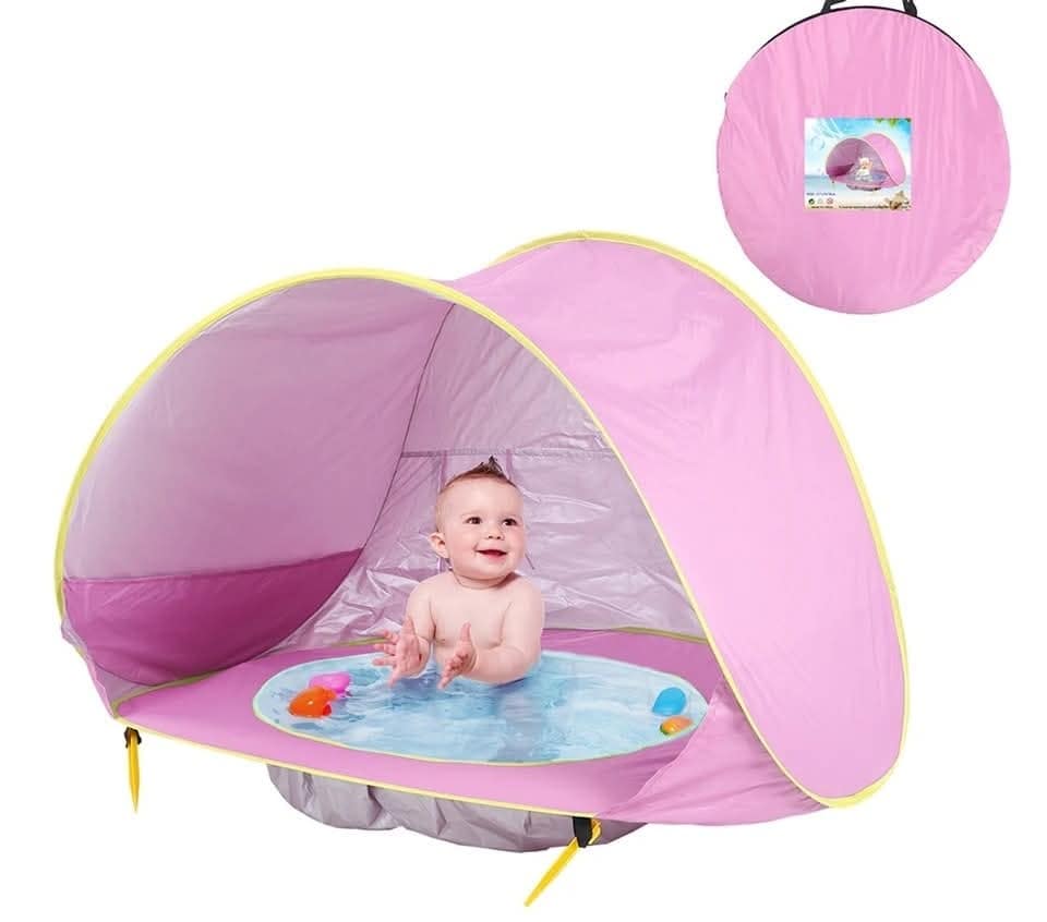 Carpa de Piscina Plegable con Protección UV