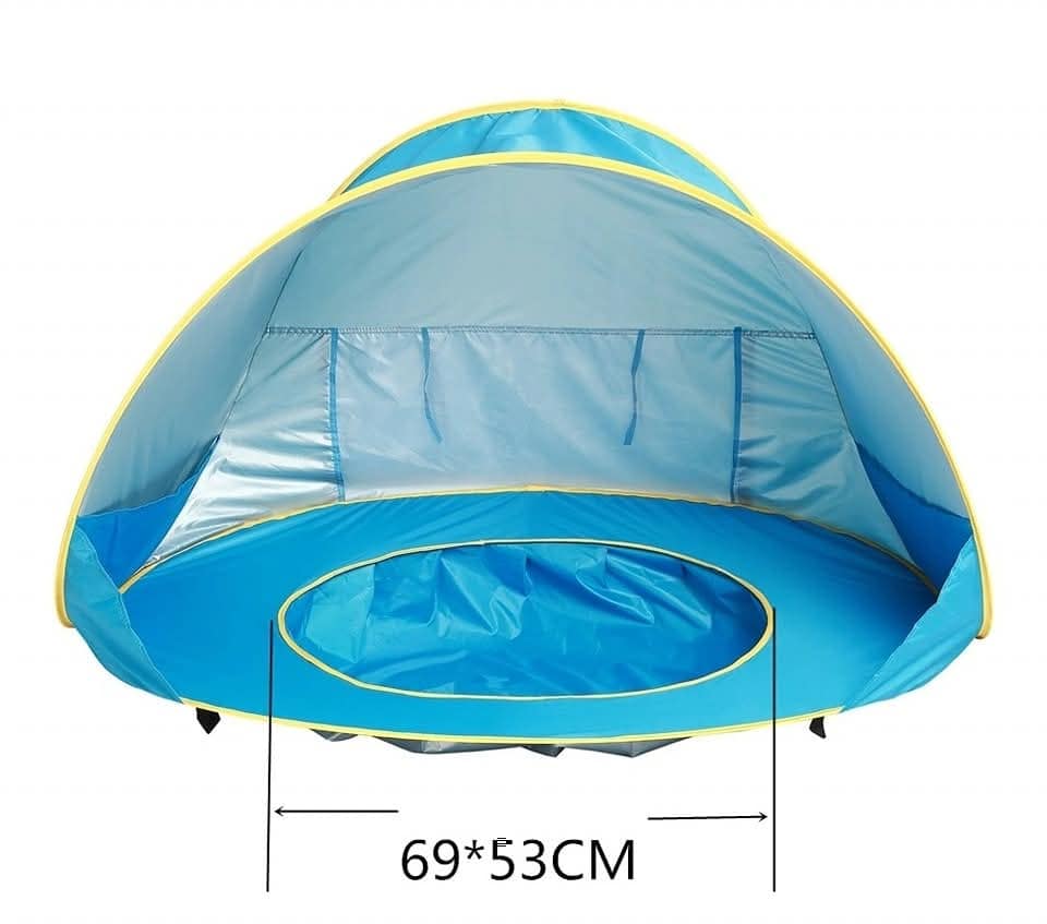 Carpa de Piscina Plegable con Protección UV