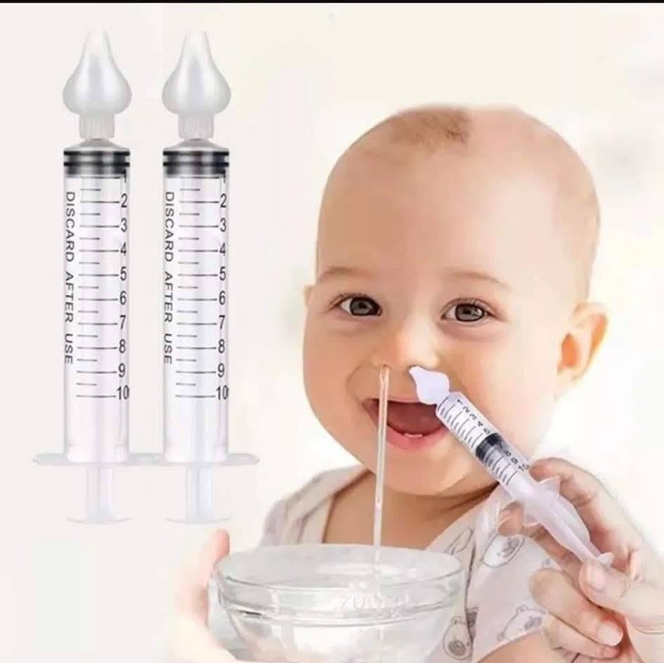 Jeringa Limpiador nasal para bebé con Boquilla de Silicona