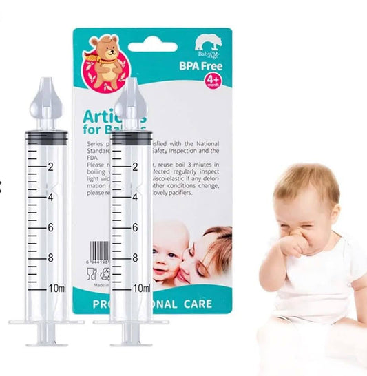 Jeringa Limpiador nasal para bebé con Boquilla de Silicona