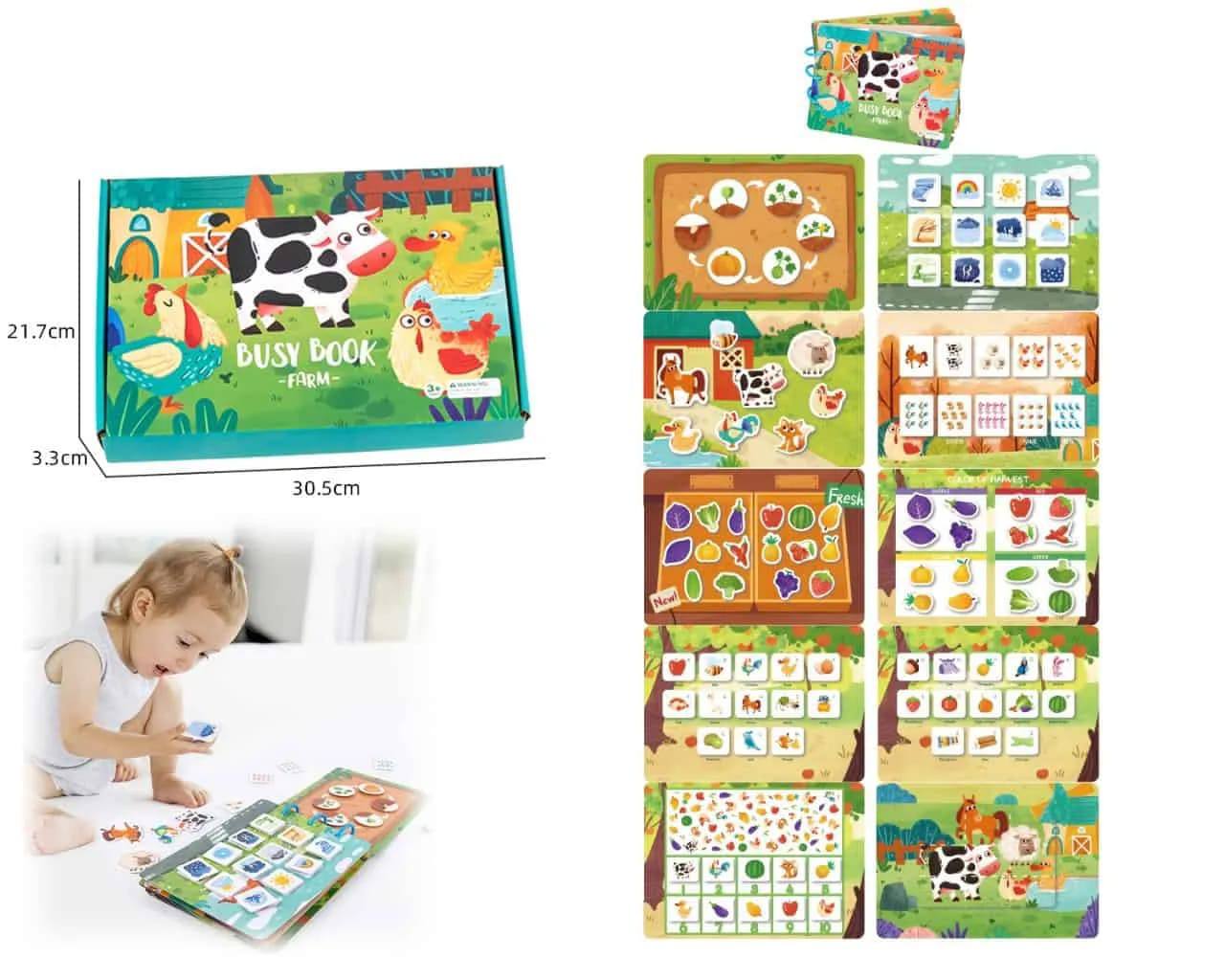 Libro Didáctico Granja 34 piezas