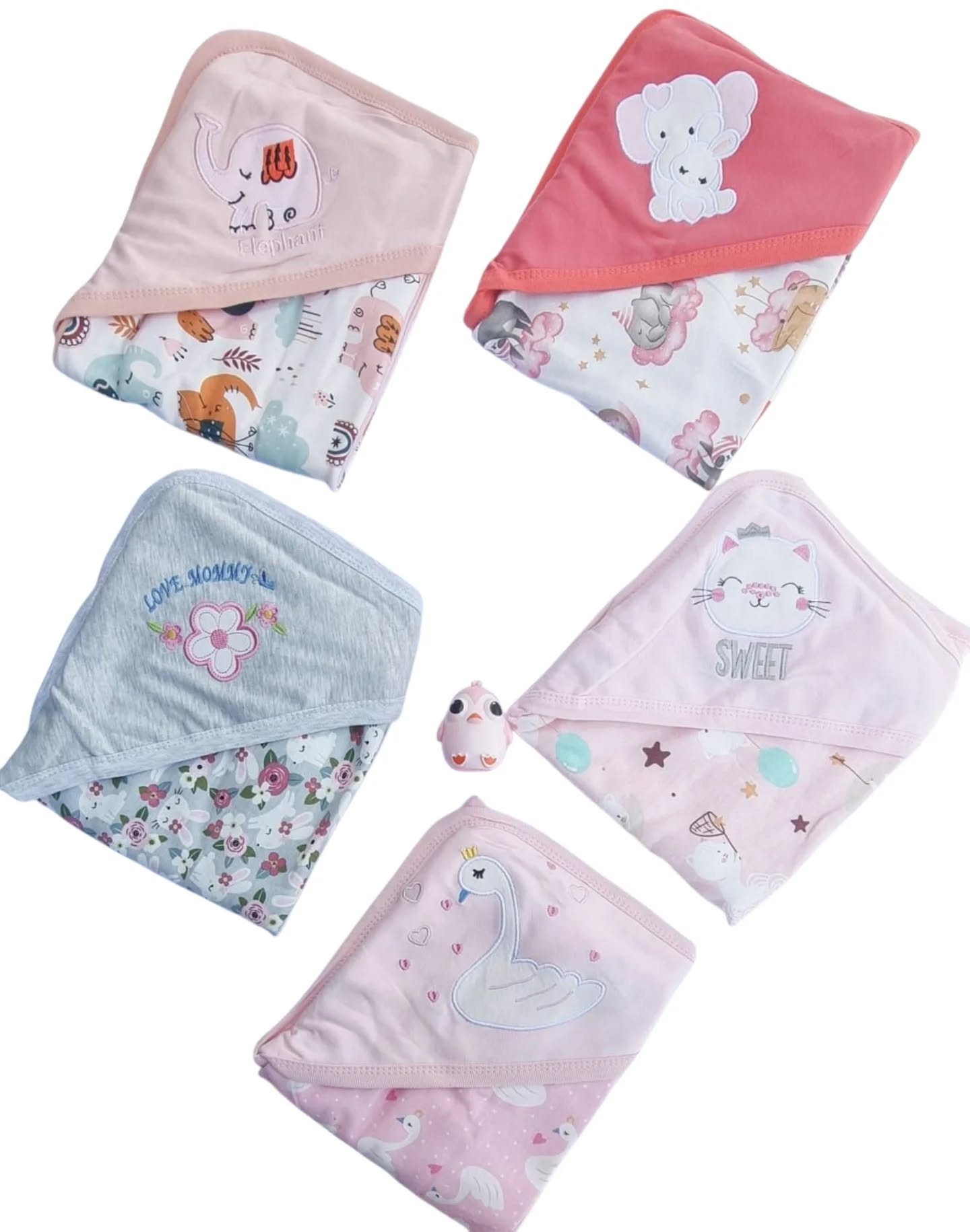 Manta Algodón doble capa con capucha