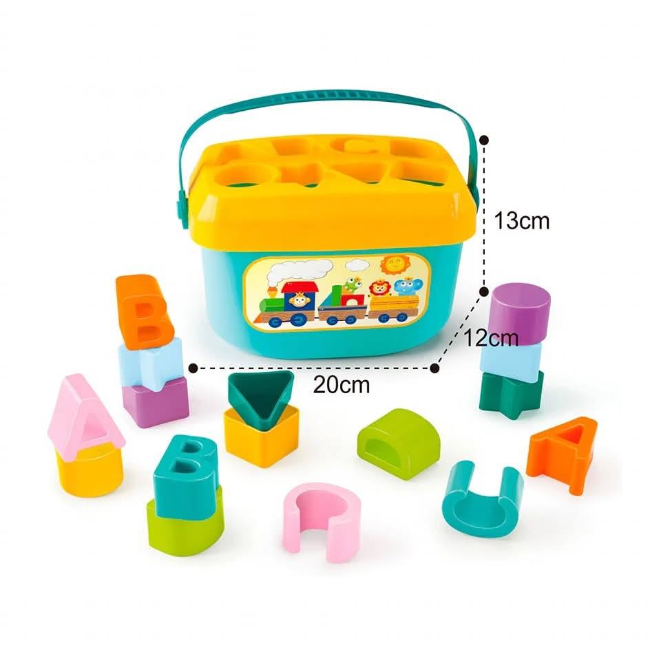Juguete Balde Con Figuras De Encaje Didactico Interactivo