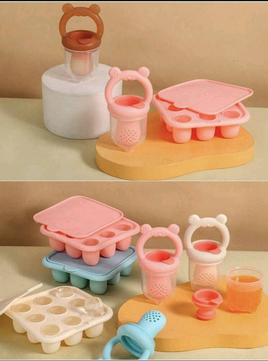 Molde para Helados+ Chupete de Frutas y Mordedor