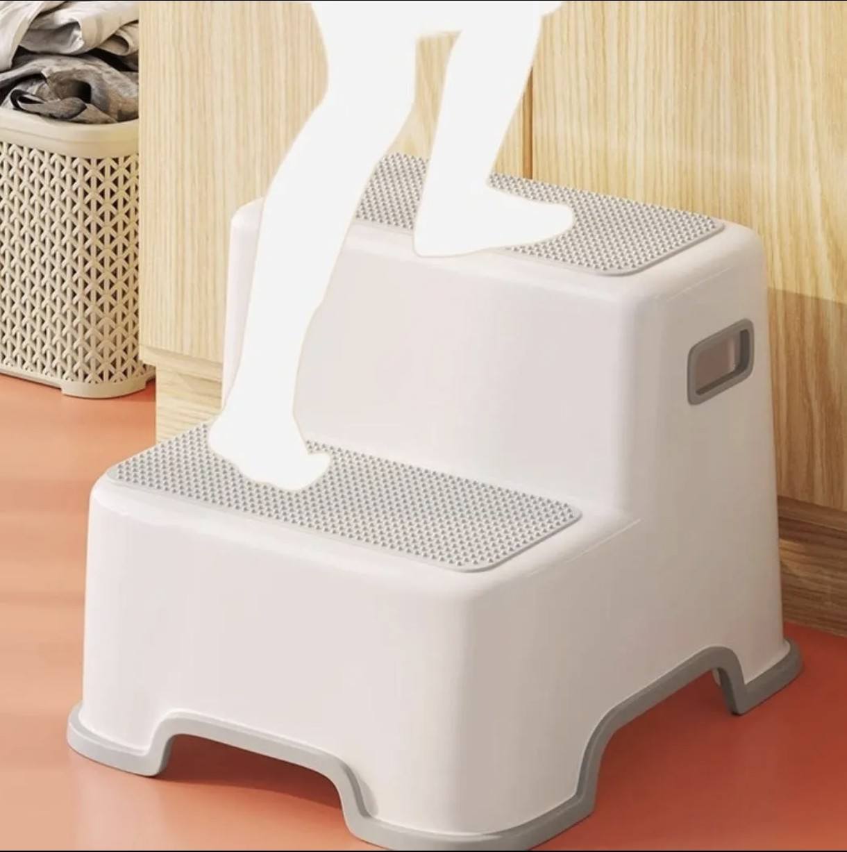 Taburete Alzador doble Peldaño para Bebés y Niños