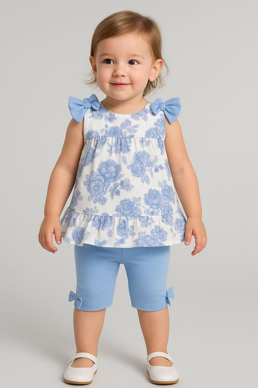 Conjunto Short Celeste Beba