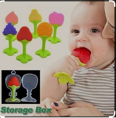 Mordedor de Frutas Pedestal Silicona con Caja