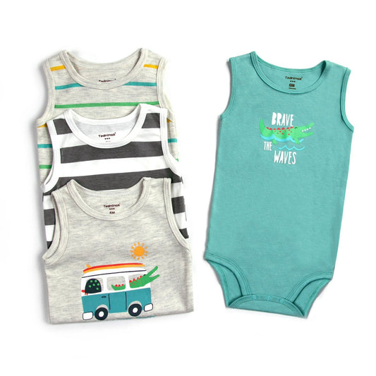 Set Bodys Bebé S/M Cocodrilo