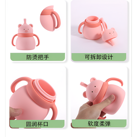 Vaso Silicona Bombilla con Diseños