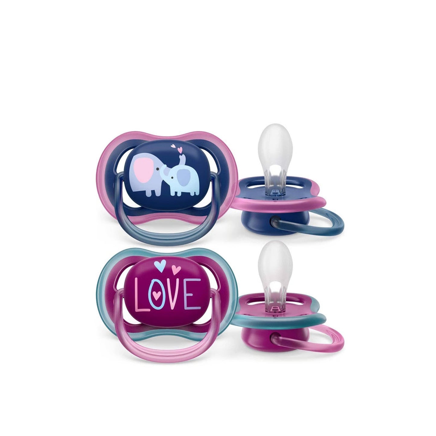 Chupetes Air Nocturno x2 18 Meses+ Avent