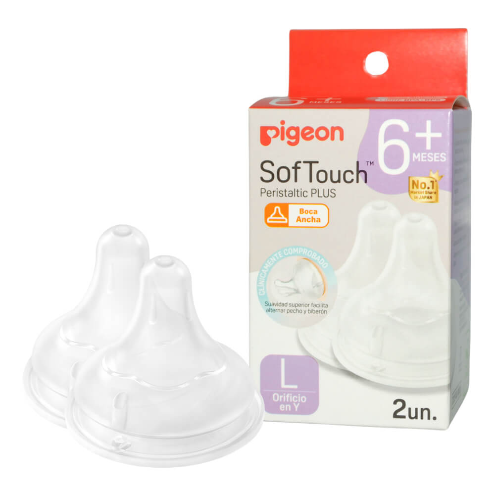 Tetina Repuesto Softouch Boca Ancha Pigeon 2 Unids