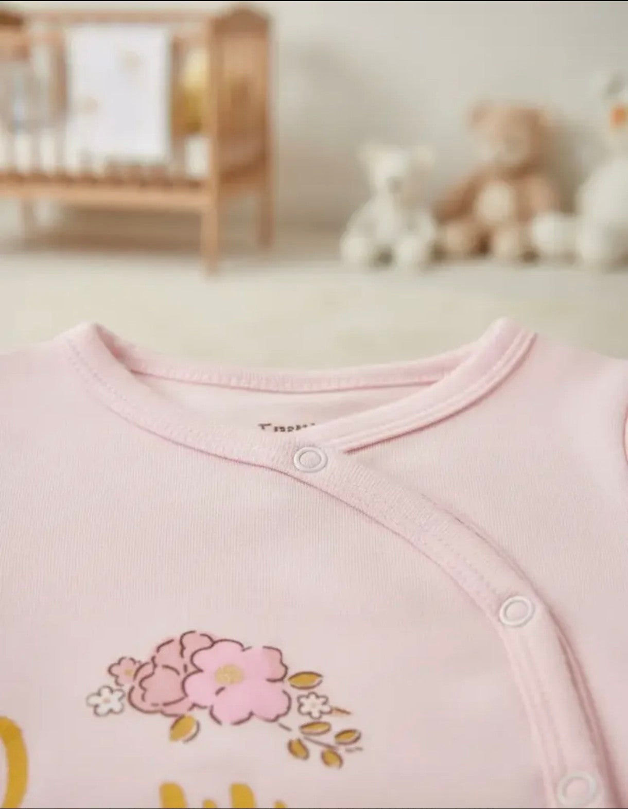 Pijama Algodón con Gorro Algodón Flores Rosa
