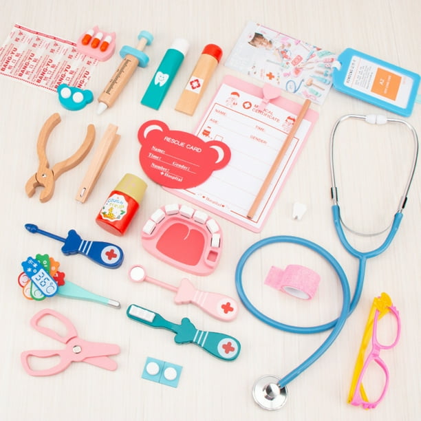 Maleta de Juegos Set Doctor con Accesorios Juguete Madera