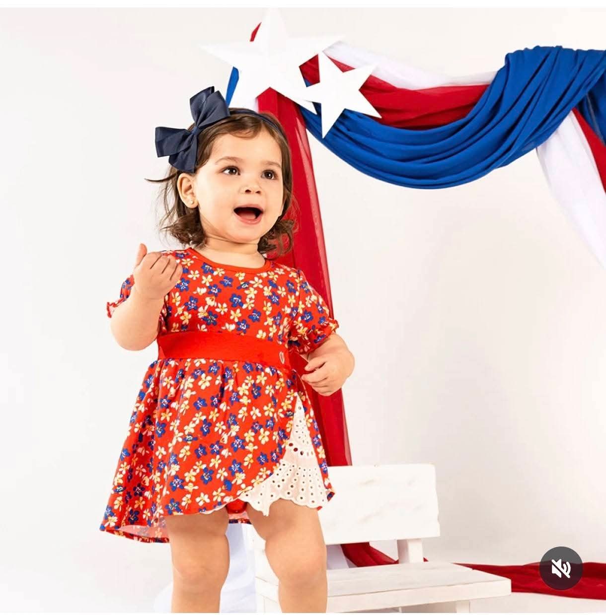 Body Vestido Chinita Bebé | Estampado Floral Fiestas Patrias 🇨🇱